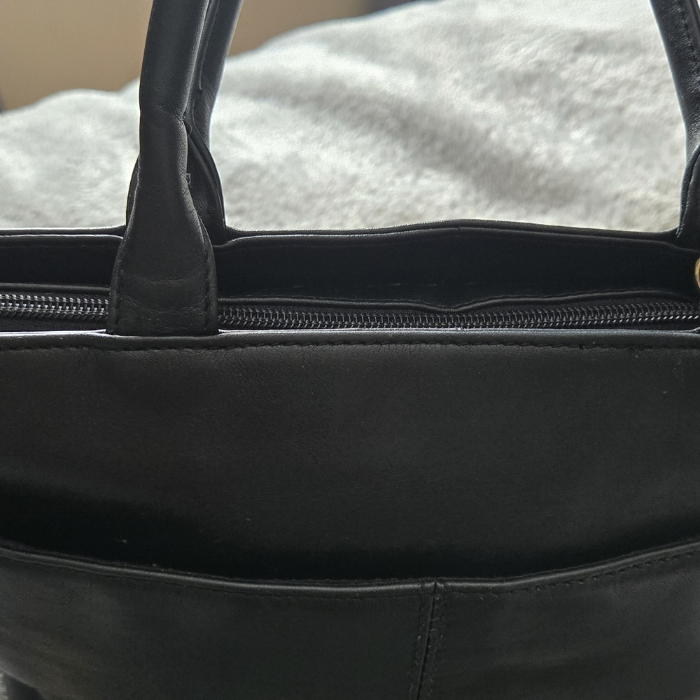 Etienne Aigner Black Leather Mini Tote Bag – Genuine Cowhide - Picture 4 of 16